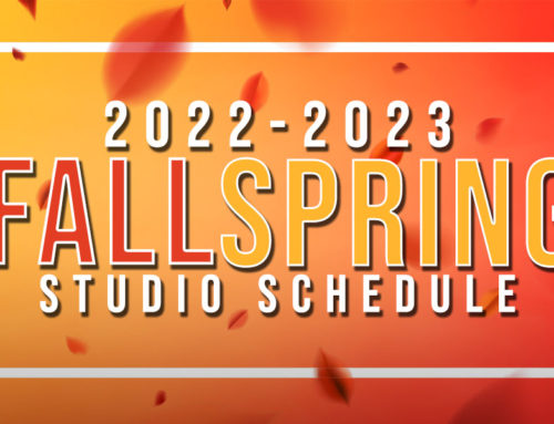 Fall 2022 – Spring 2023 Studio Schedule