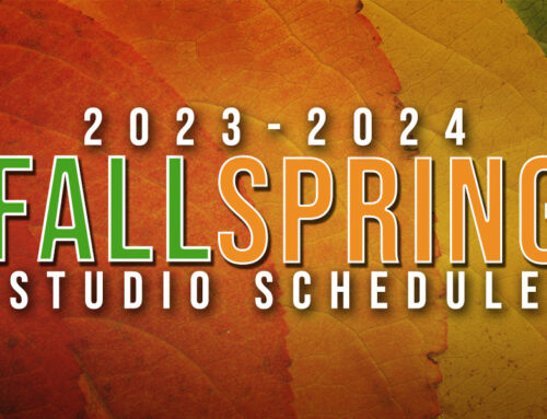 Fall 2023 – Spring 2024 Studio Schedule
