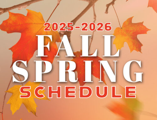 Fall-Spring Studio Schedule