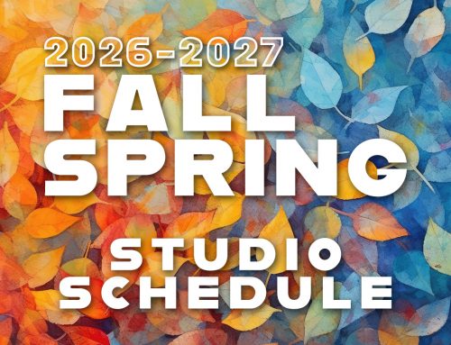 2026 Fall – 2027 Spring Studio Schedule