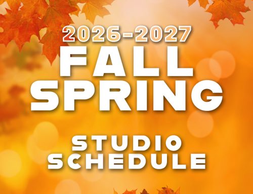 2026 Fall – 2027 Spring Studio Schedule